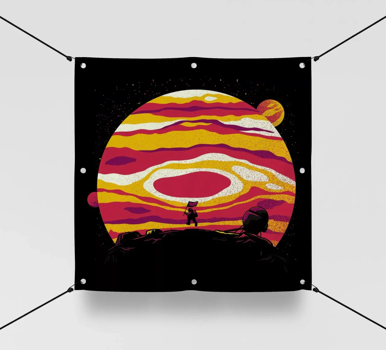 Explore Space Moon Astronaut telo in pvc da Tobe Fonseca