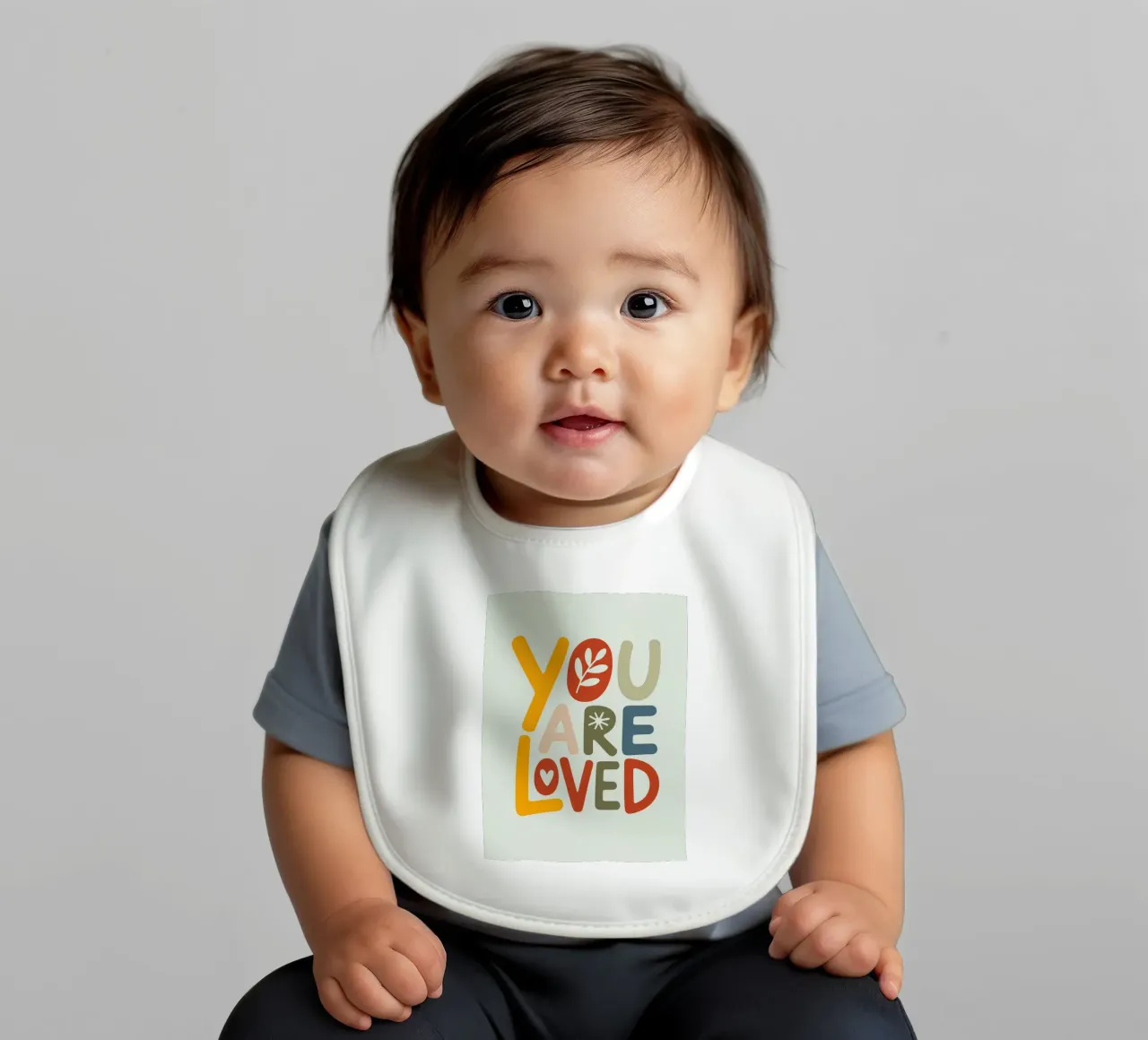 YOU ARE LOVED bavaglino da Klitzeklein