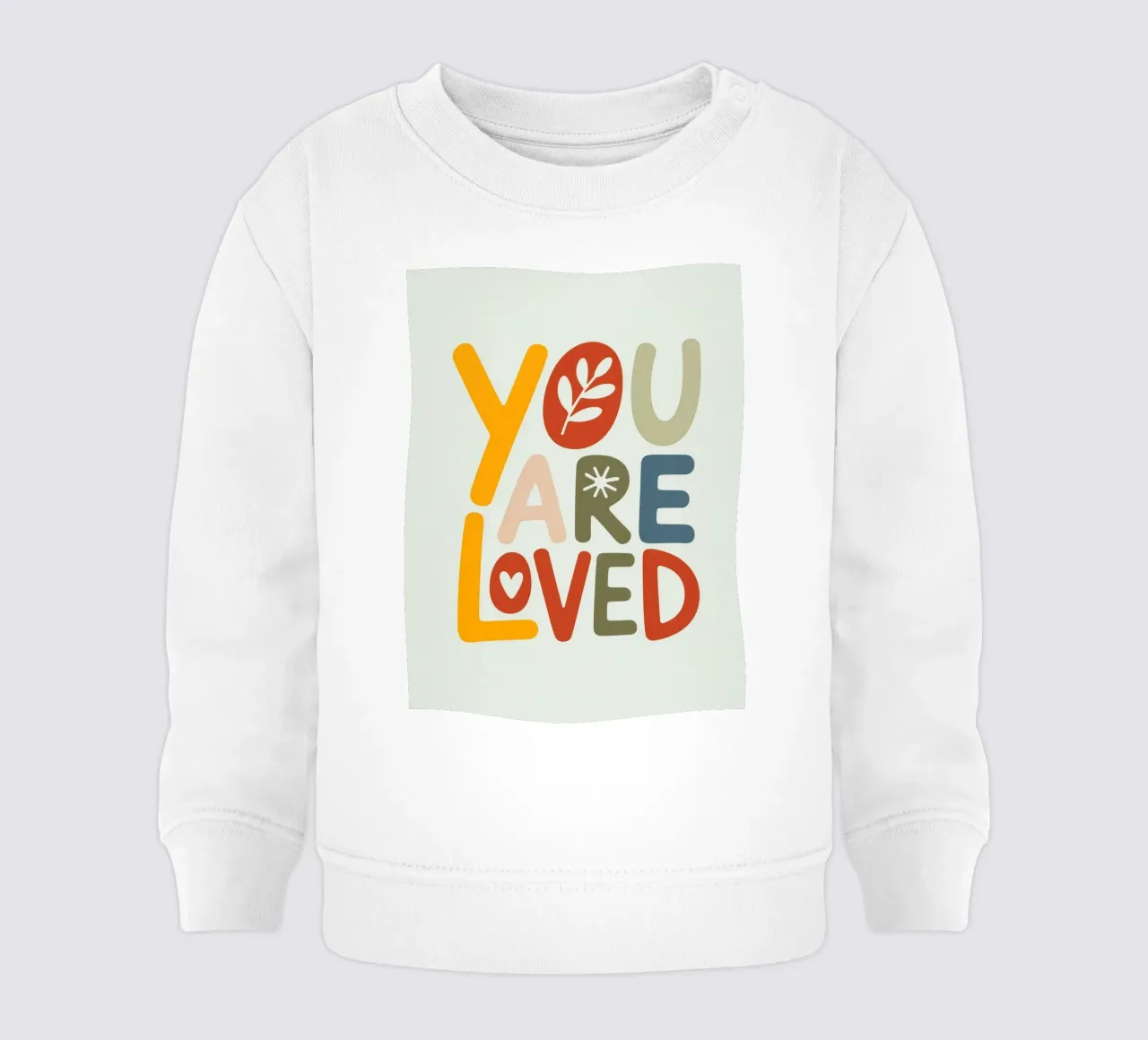 YOU ARE LOVED felpa neonato da Klitzeklein