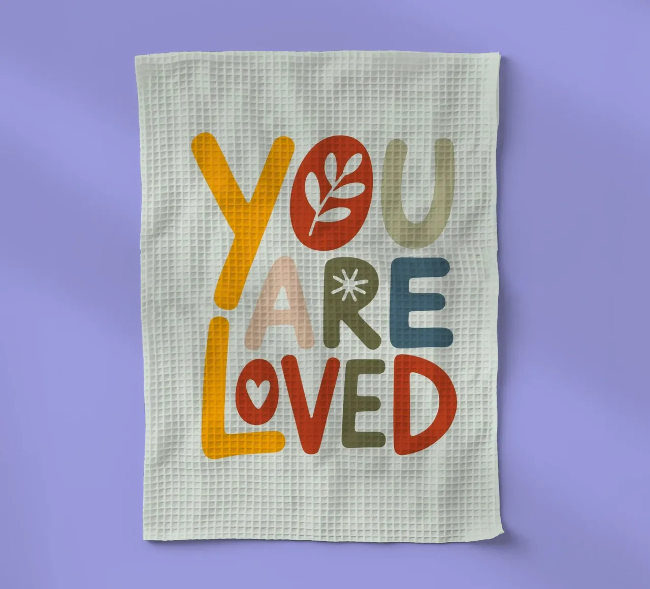 YOU ARE LOVED canovaccio da cucina da Klitzeklein