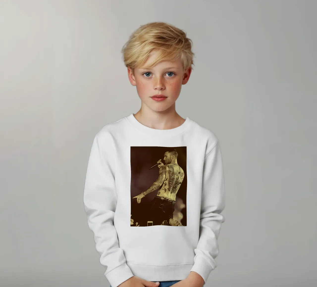 Ritmo grezzo felpa bambino da singpentinksale
