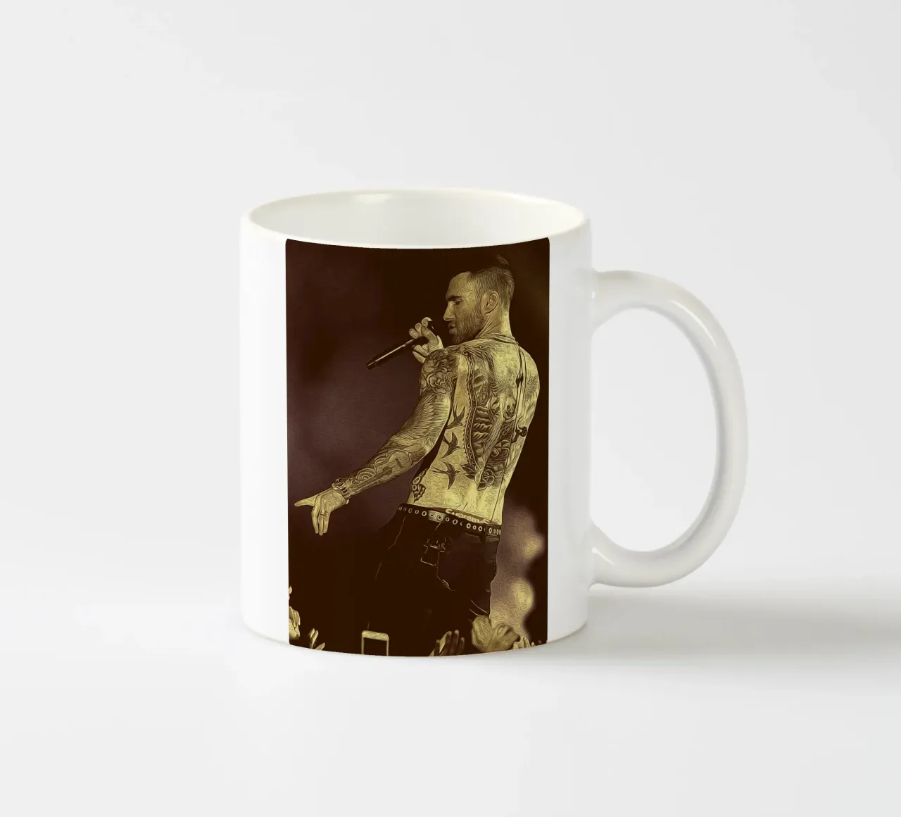 Ritmo grezzo tazza in ceramica da singpentinksale