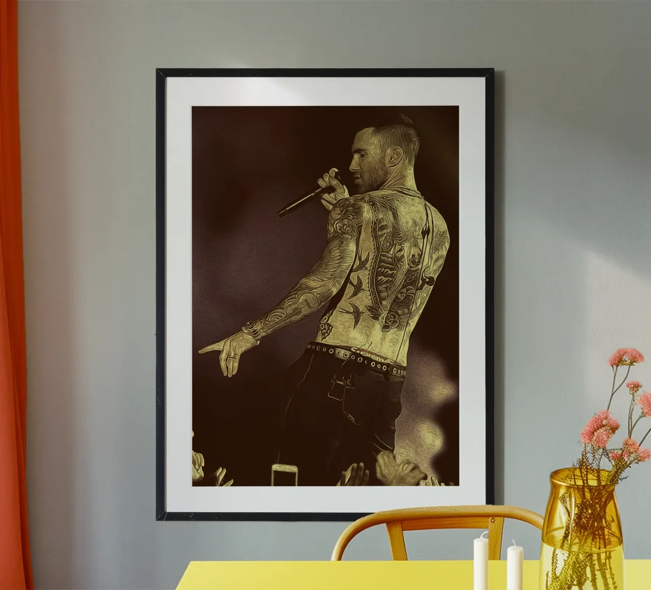 Ritmo grezzo poster da singpentinksale