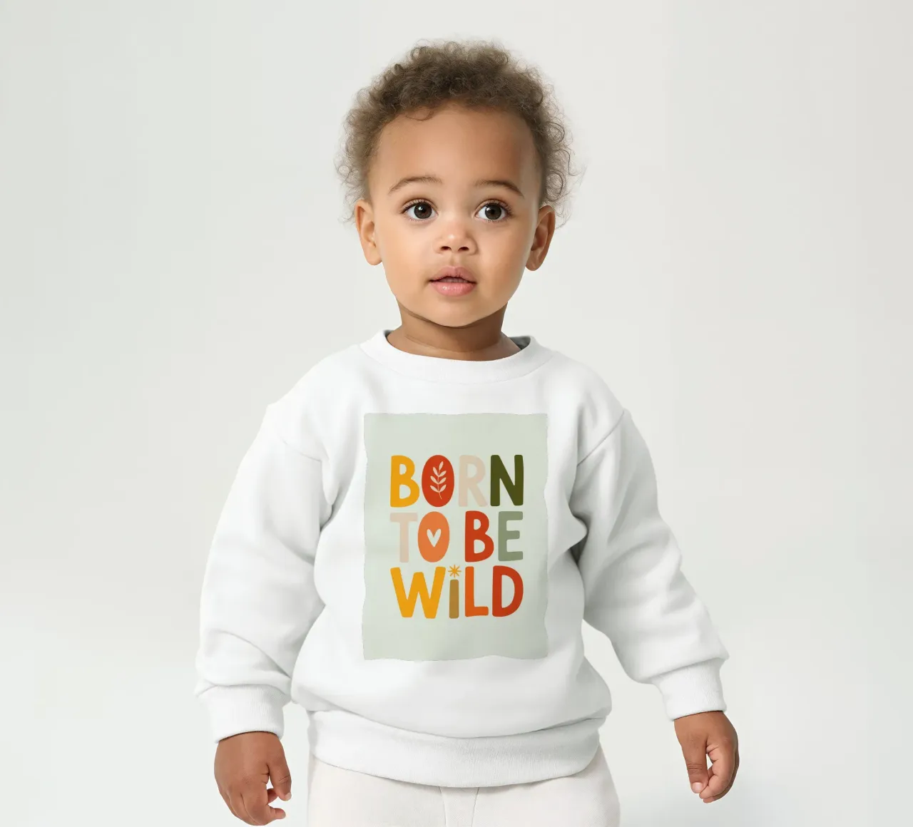 BORN TO BE WILD felpa neonato da Klitzeklein