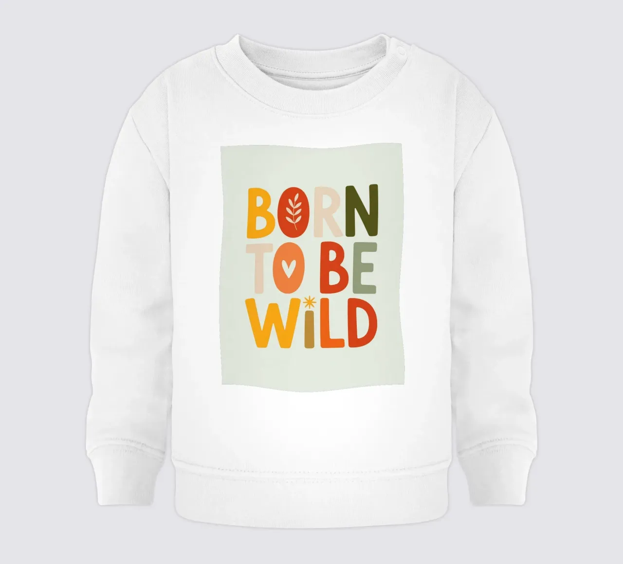 BORN TO BE WILD felpa neonato da Klitzeklein