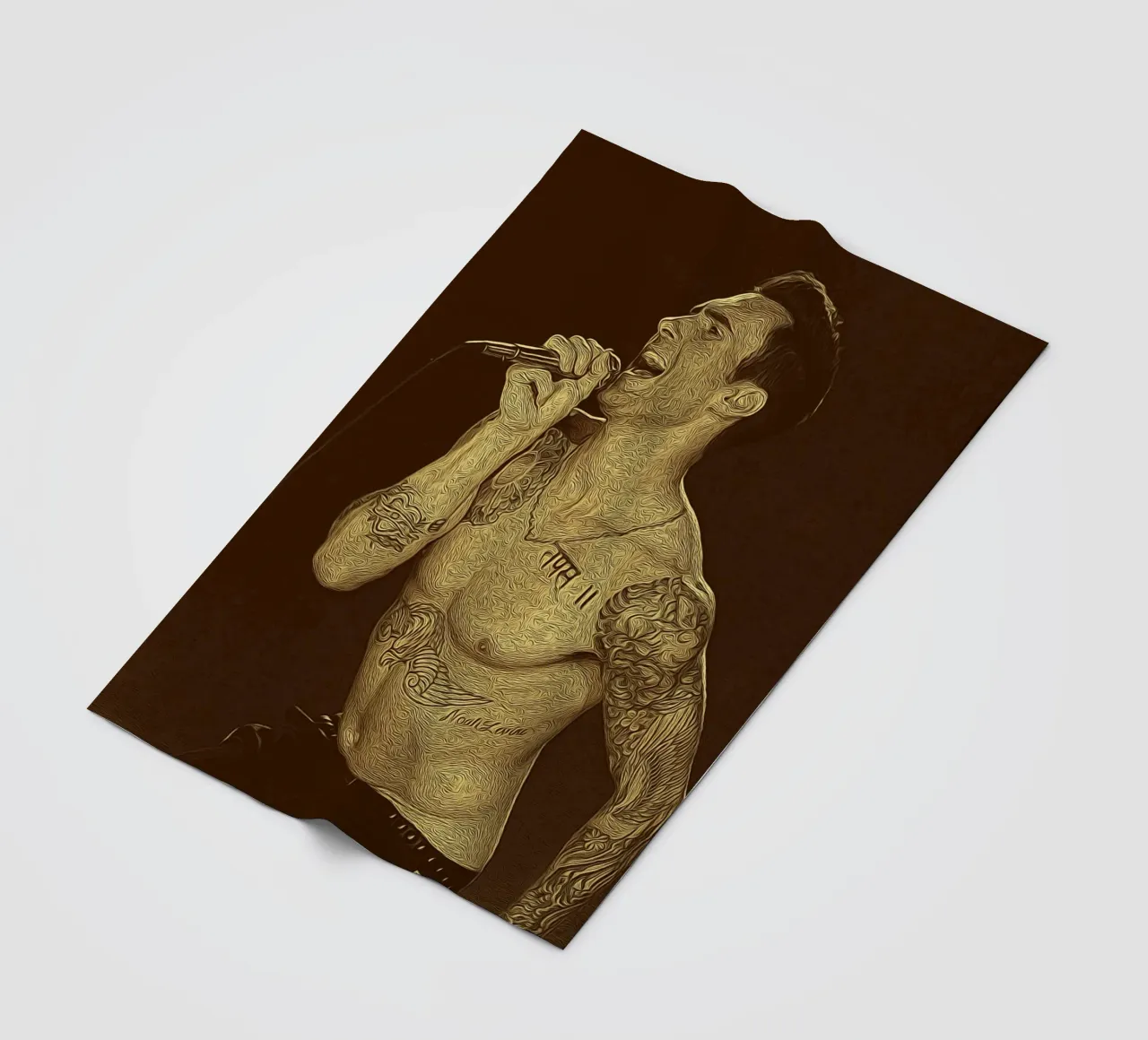 Tattooed Echo fleece blanket by singpentinksale