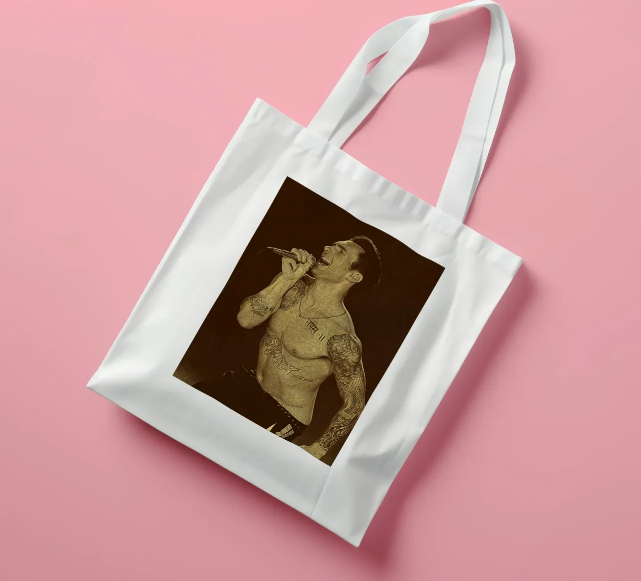 Tattooed Echo tote bag by singpentinksale