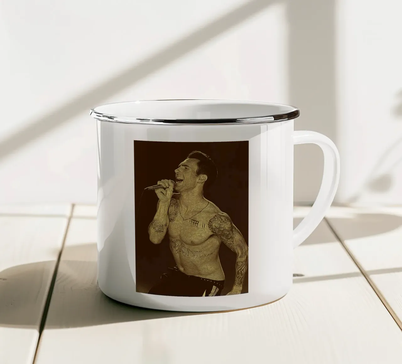 Tattooed Echo tazza in smalto da singpentinksale