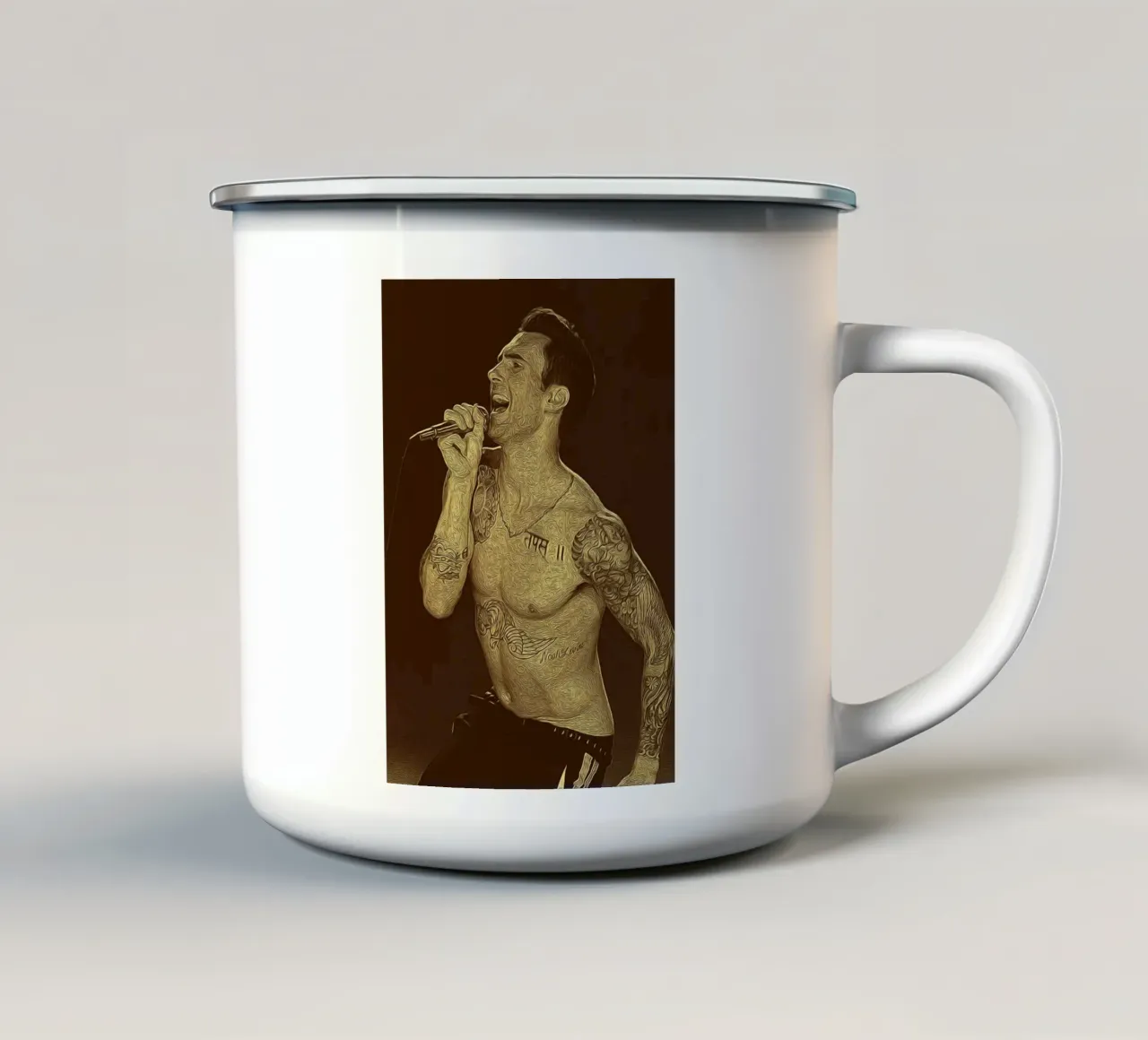 Tattooed Echo tazza in smalto da singpentinksale
