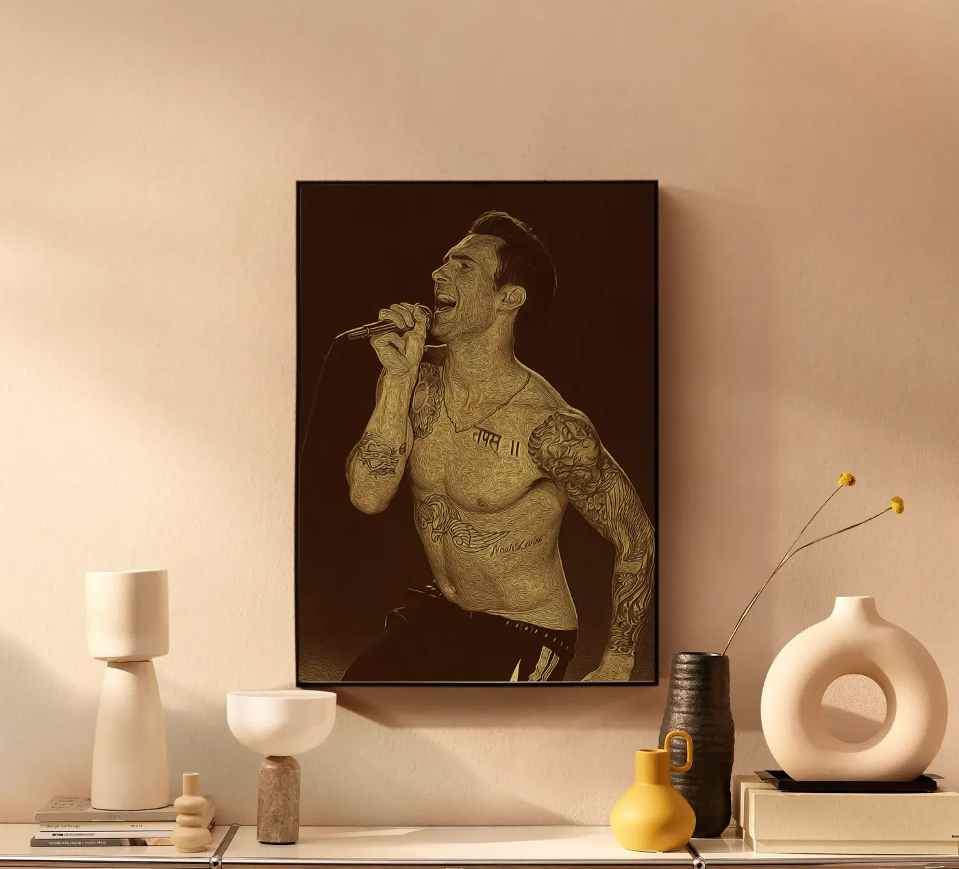 Tattooed Echo acryl van singpentinksale