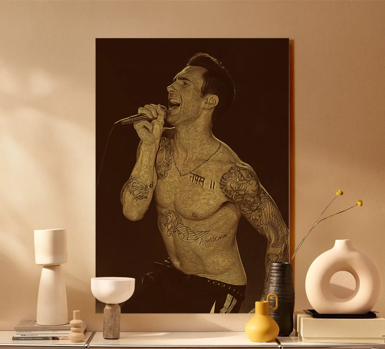 Tattooed Echo alu-dibond by singpentinksale