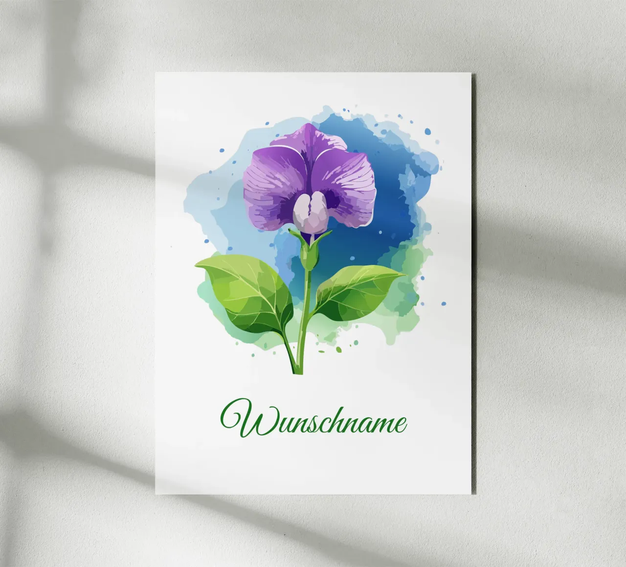 Fleur de naissance d'avril - gesse odorante panneau forex de Geburtsblume