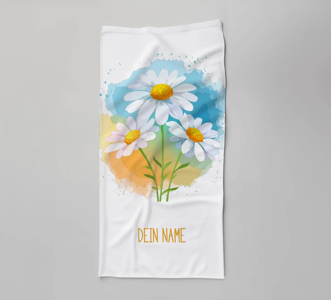 Birth flower April - Daisy towel by Geburtsblume