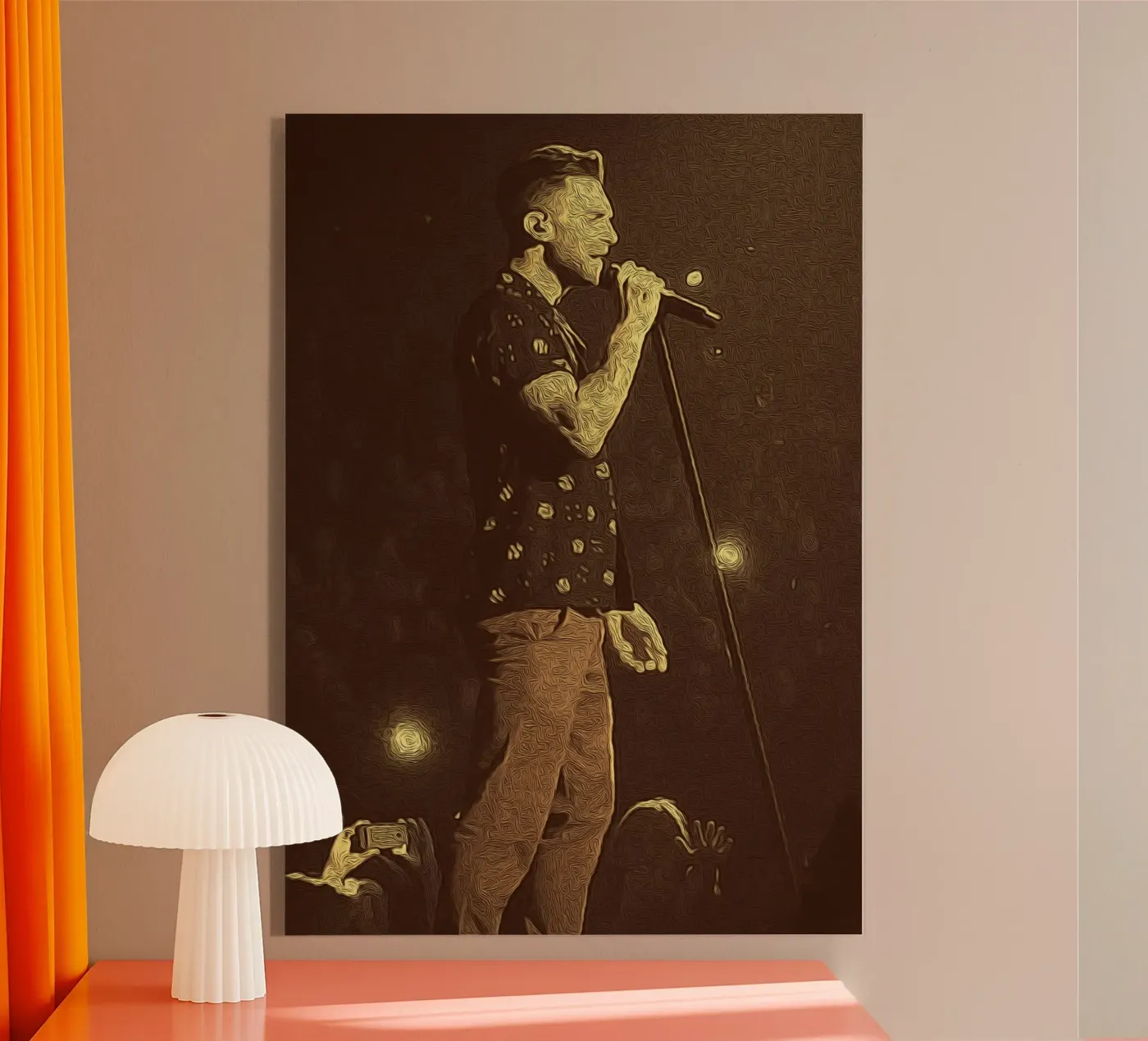 Cœur et harmonie plexiglas de singpentinksale