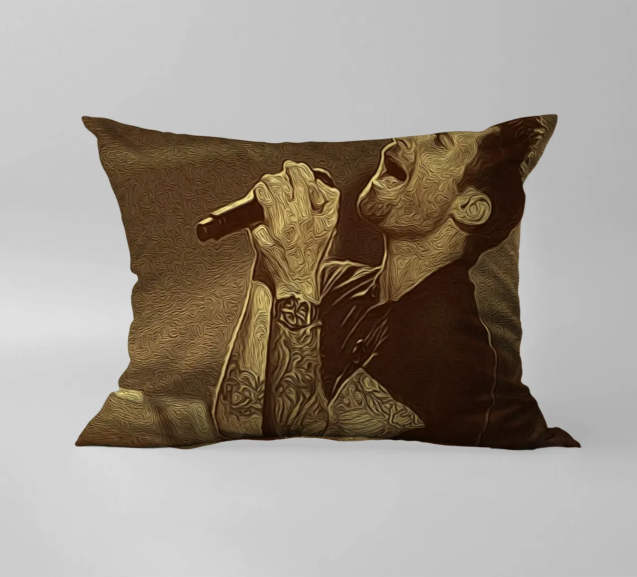 Flusso retro Rockstar cuscino da singpentinksale