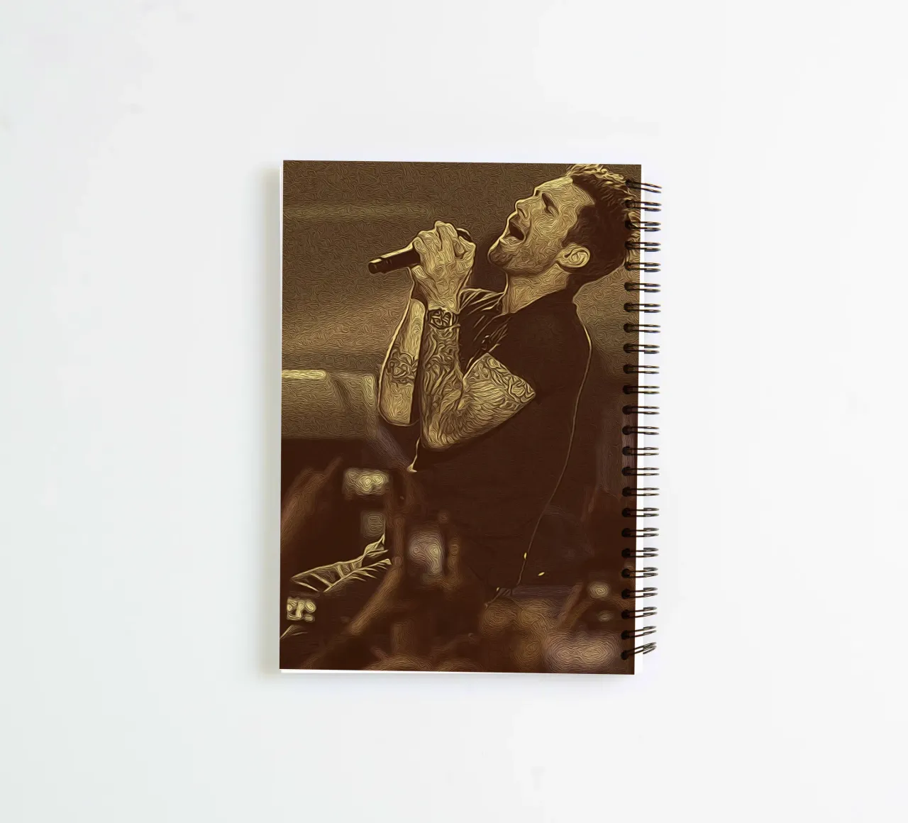 Retro Rockstar Flow spiral notebook by singpentinksale