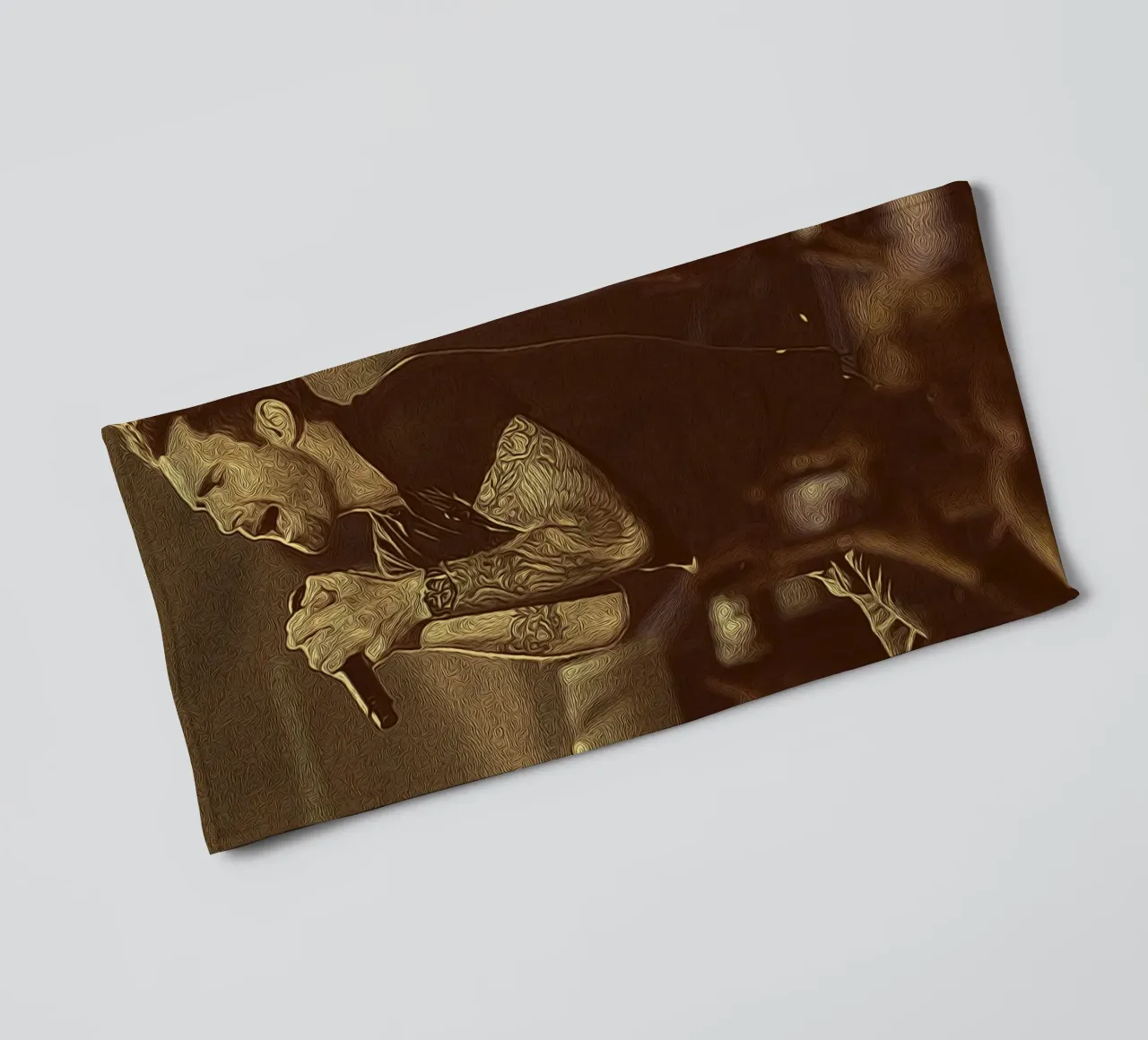 Rétro Rockstar Flow serviette de bain de singpentinksale