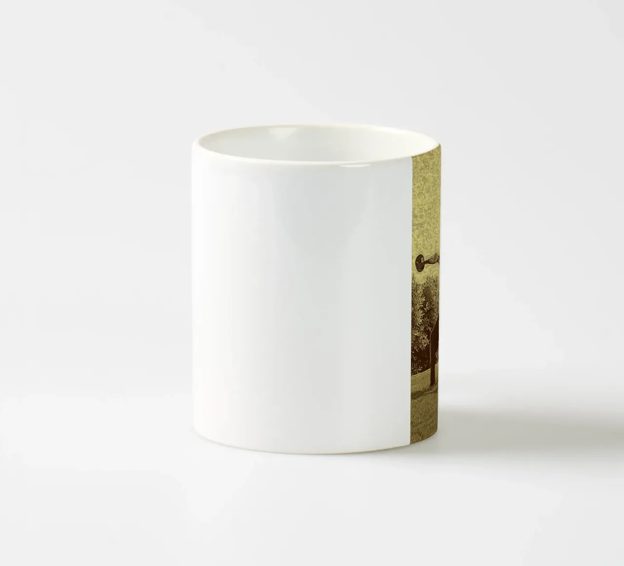 Prestazioni in inchiostro tazza in ceramica da singpentinksale