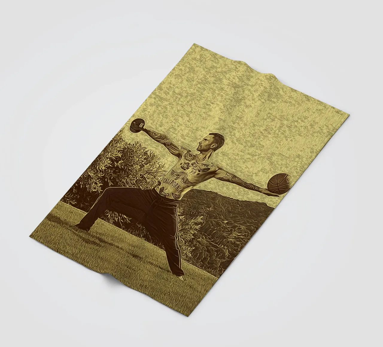 Performance in Ink fleece blanket by singpentinksale