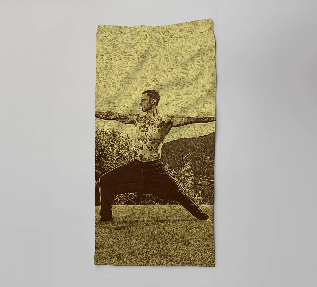 Performance in Ink towel by singpentinksale