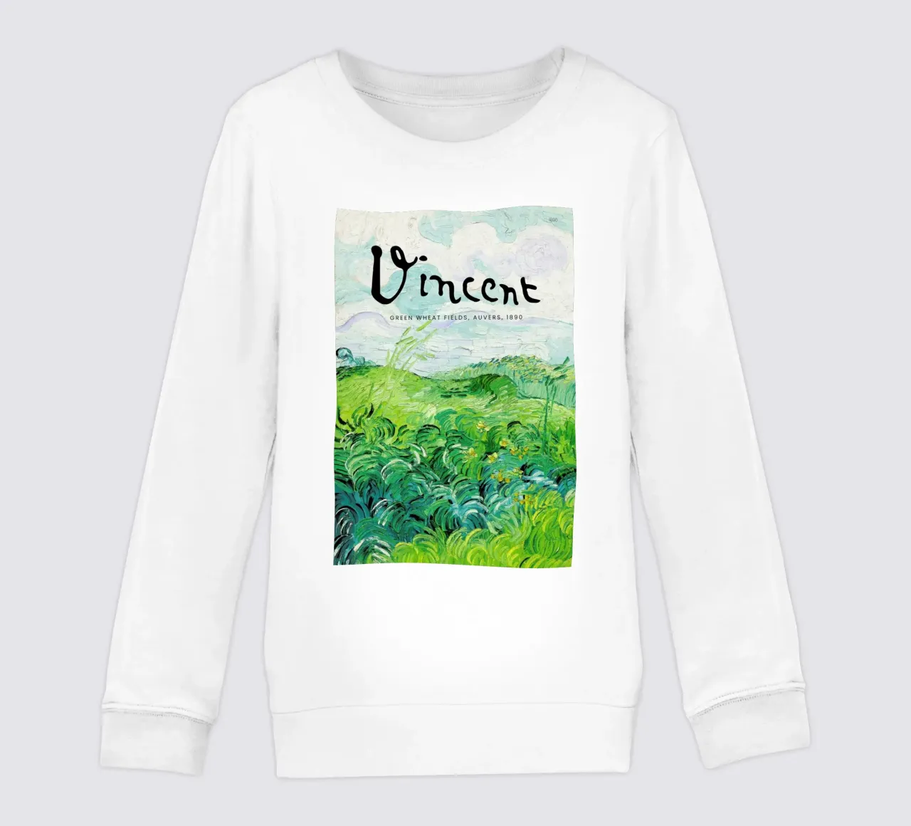 Signed, Vincent – Green Wheat Fields felpa bambino da Vintage by JUNIQE
