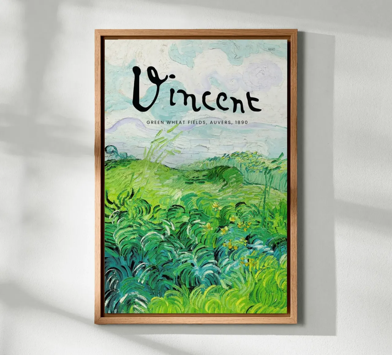 Signed, Vincent – Green Wheat Fields alluminio dibond da Vintage by JUNIQE
