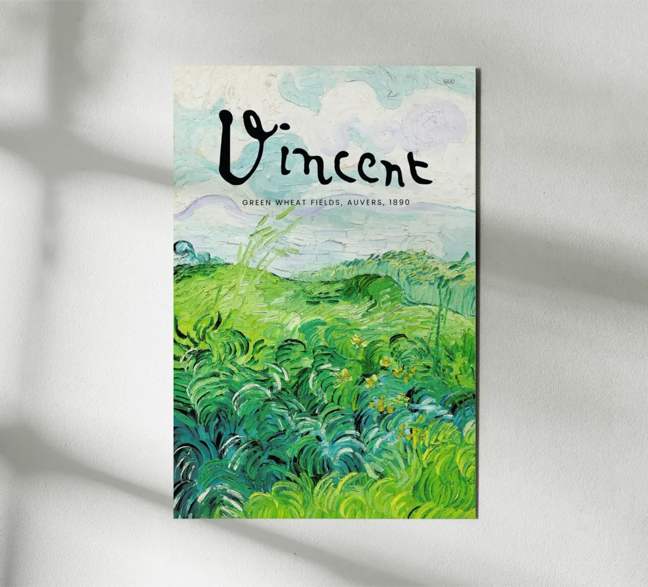 Signed, Vincent – Green Wheat Fields alluminio dibond da Vintage by JUNIQE