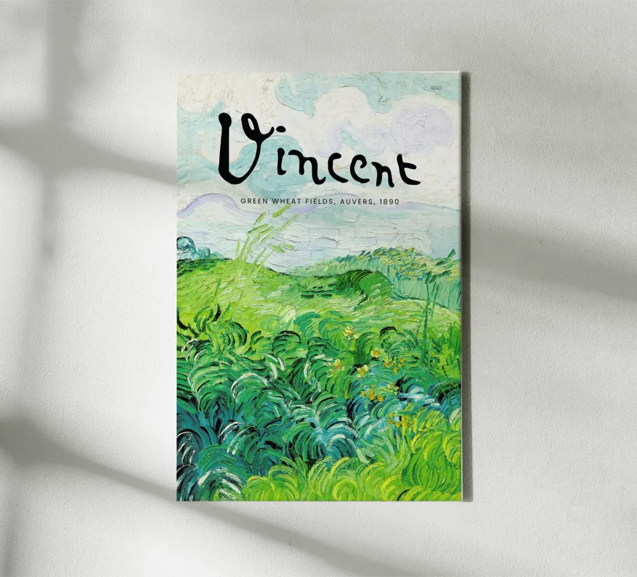Signed, Vincent – Green Wheat Fields tela da Vintage by JUNIQE