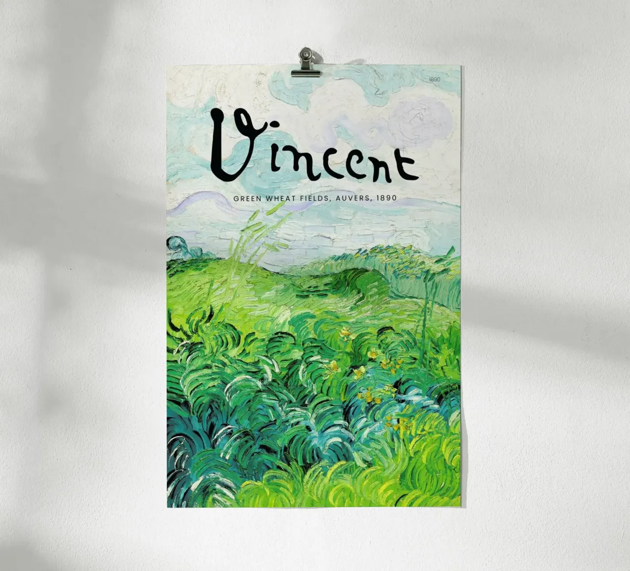 Signed, Vincent – Green Wheat Fields carta hahnemühle da Vintage by JUNIQE