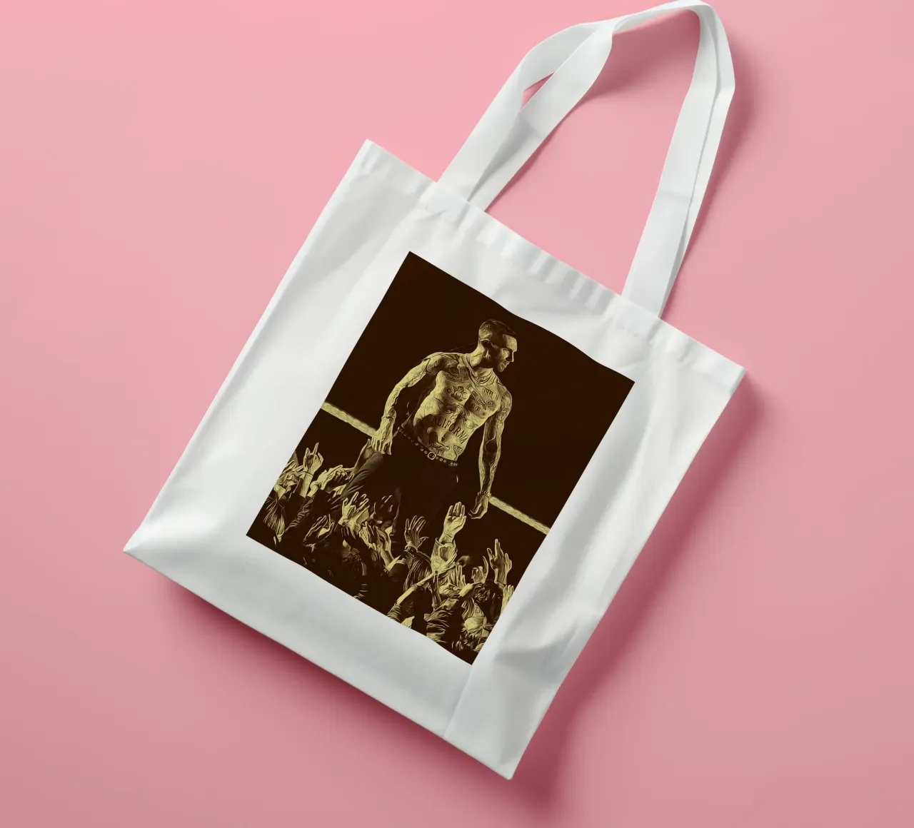 Leggenda Pop Unplugged borsa in juta da singpentinksale