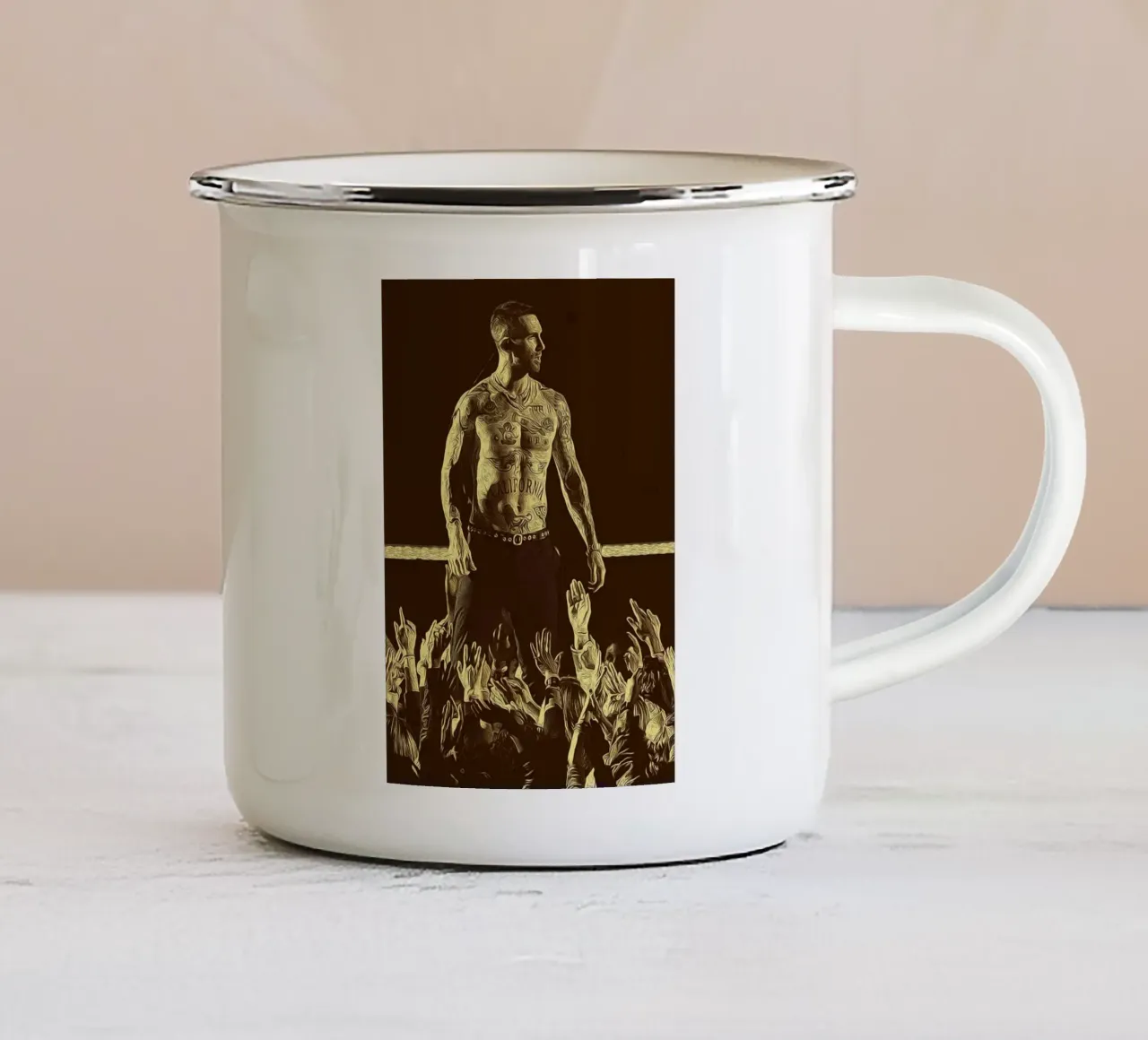 Leggenda Pop Unplugged tazza in smalto da singpentinksale