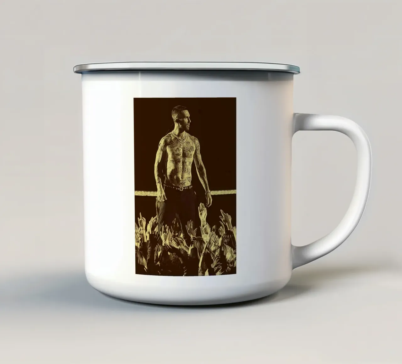 Leggenda Pop Unplugged tazza in smalto da singpentinksale