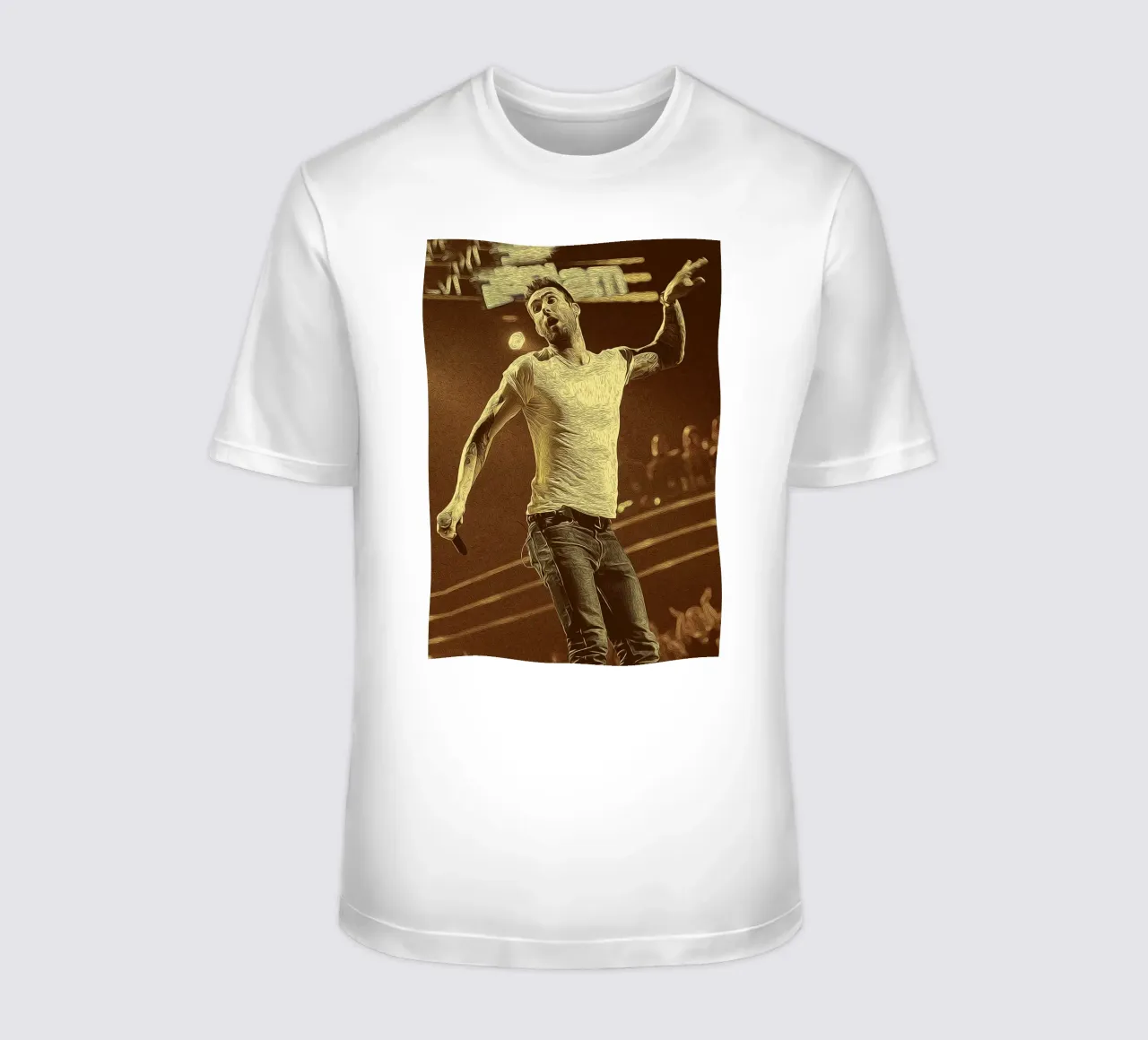 Le mani sul microfono t-shirt da singpentinksale