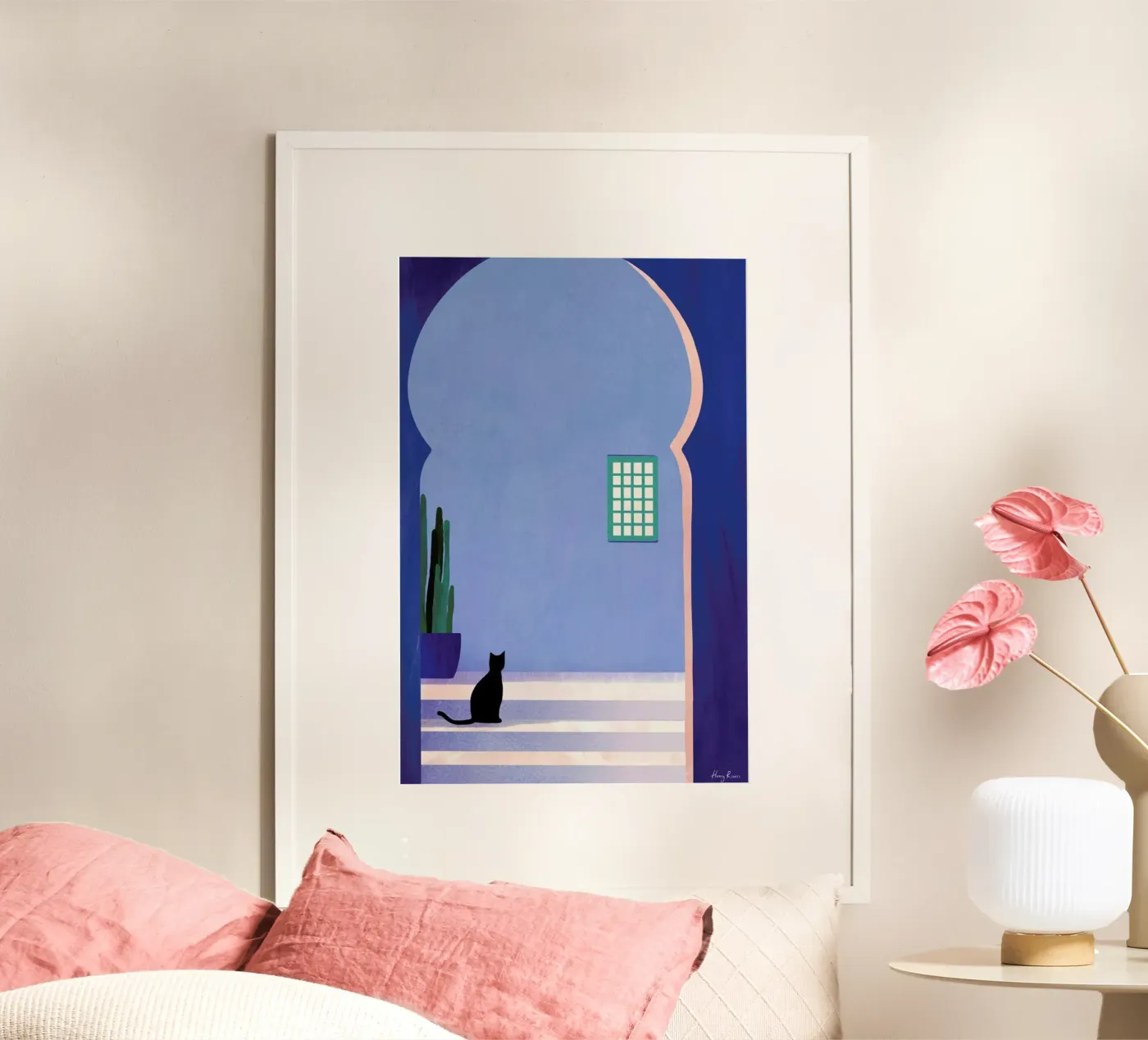 Cat in Morocco poster da Long Way Home