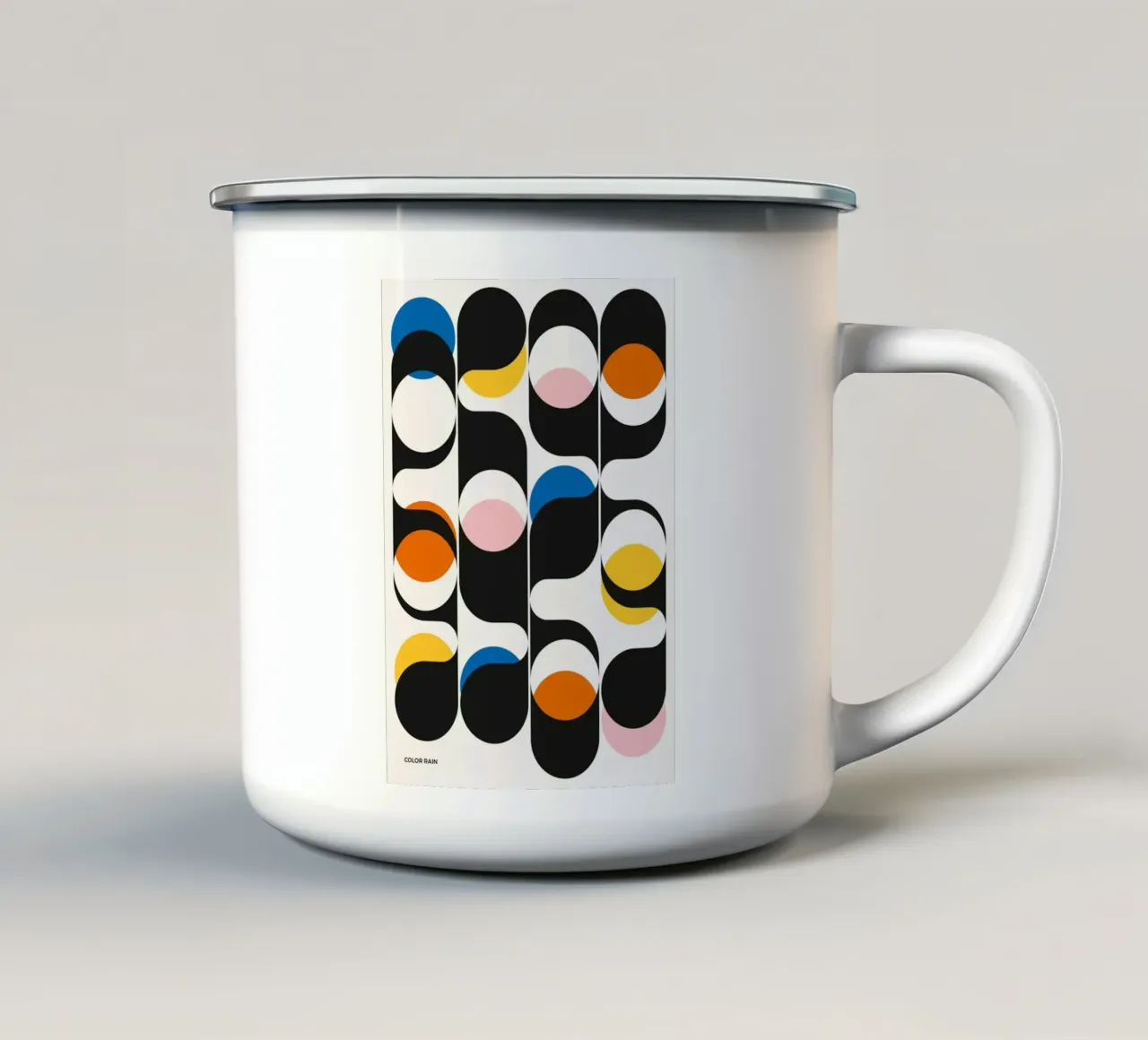 Pioggia di colori tazza in smalto da Zoe shop