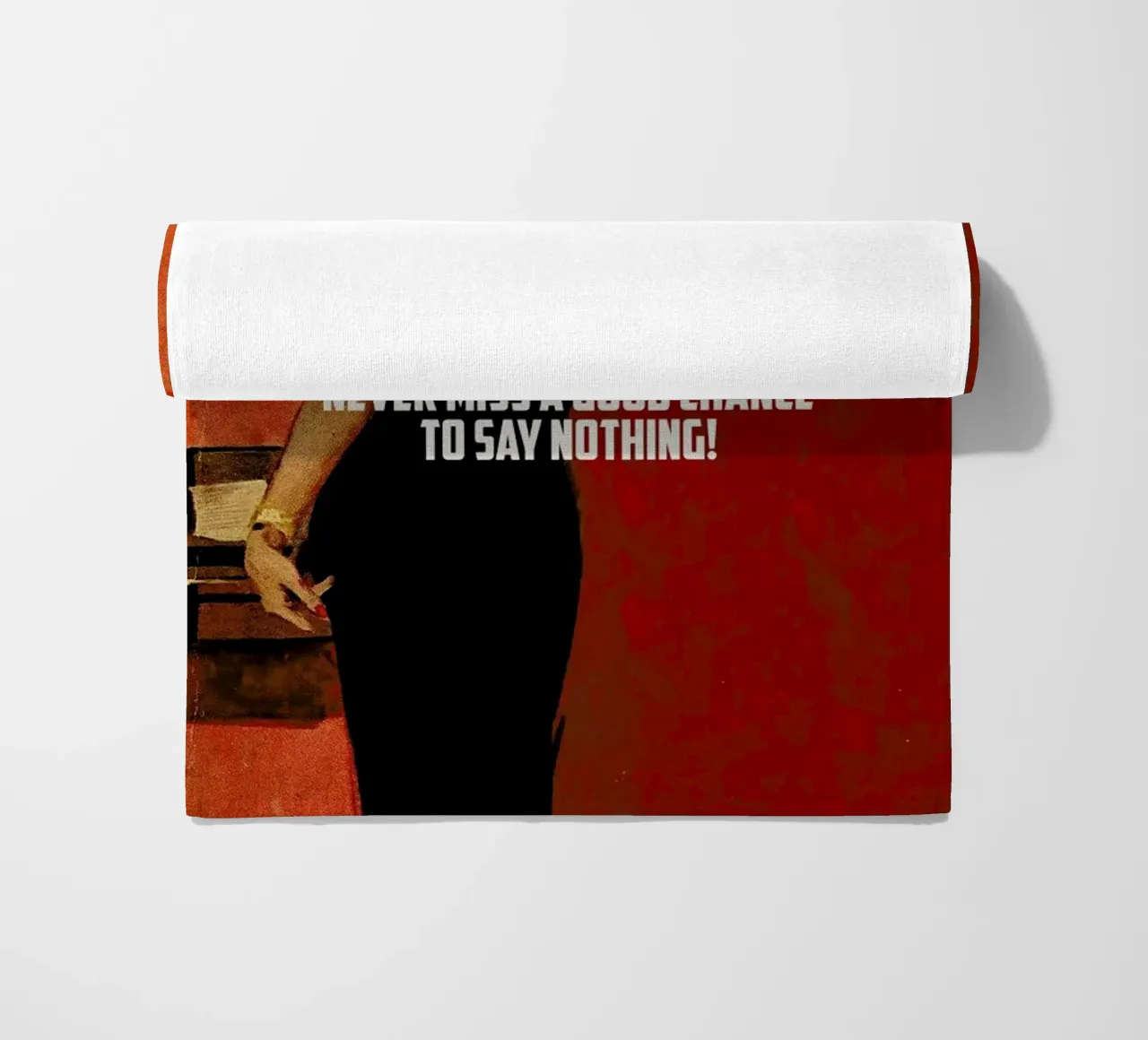Never Miss A Good Chance beach towel by Gallery Print and Art Limited