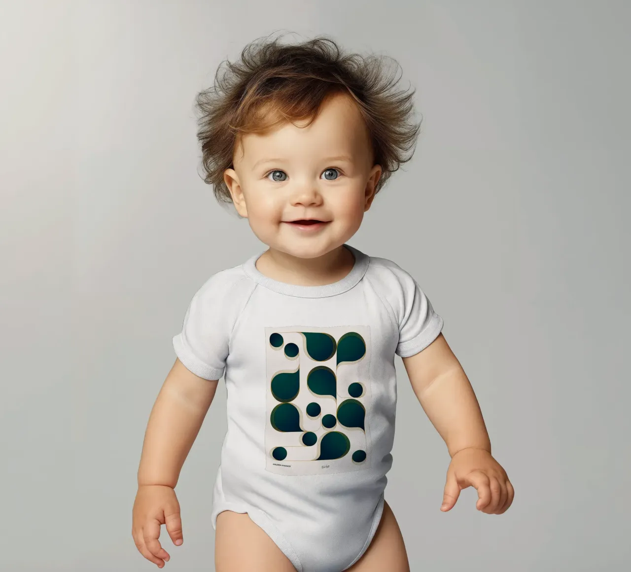 Golden Strings Kurzarm Babybody von Zoe shop