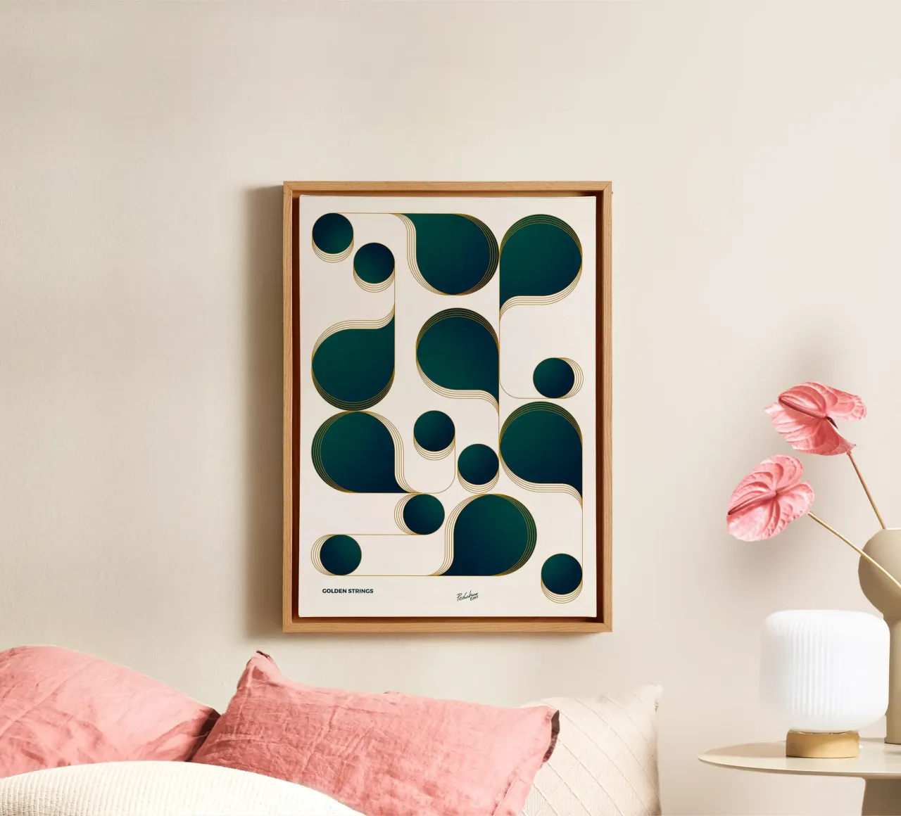 Golden Strings canvas by Zoe shop