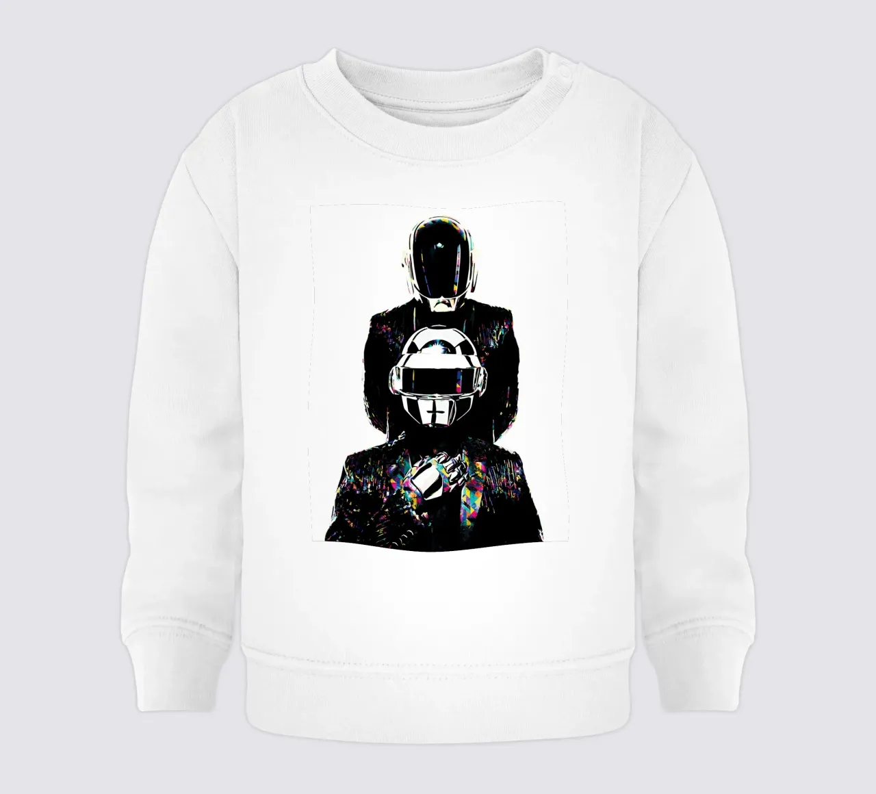 Arte a colori dei Daft Punk felpa neonato da music soul