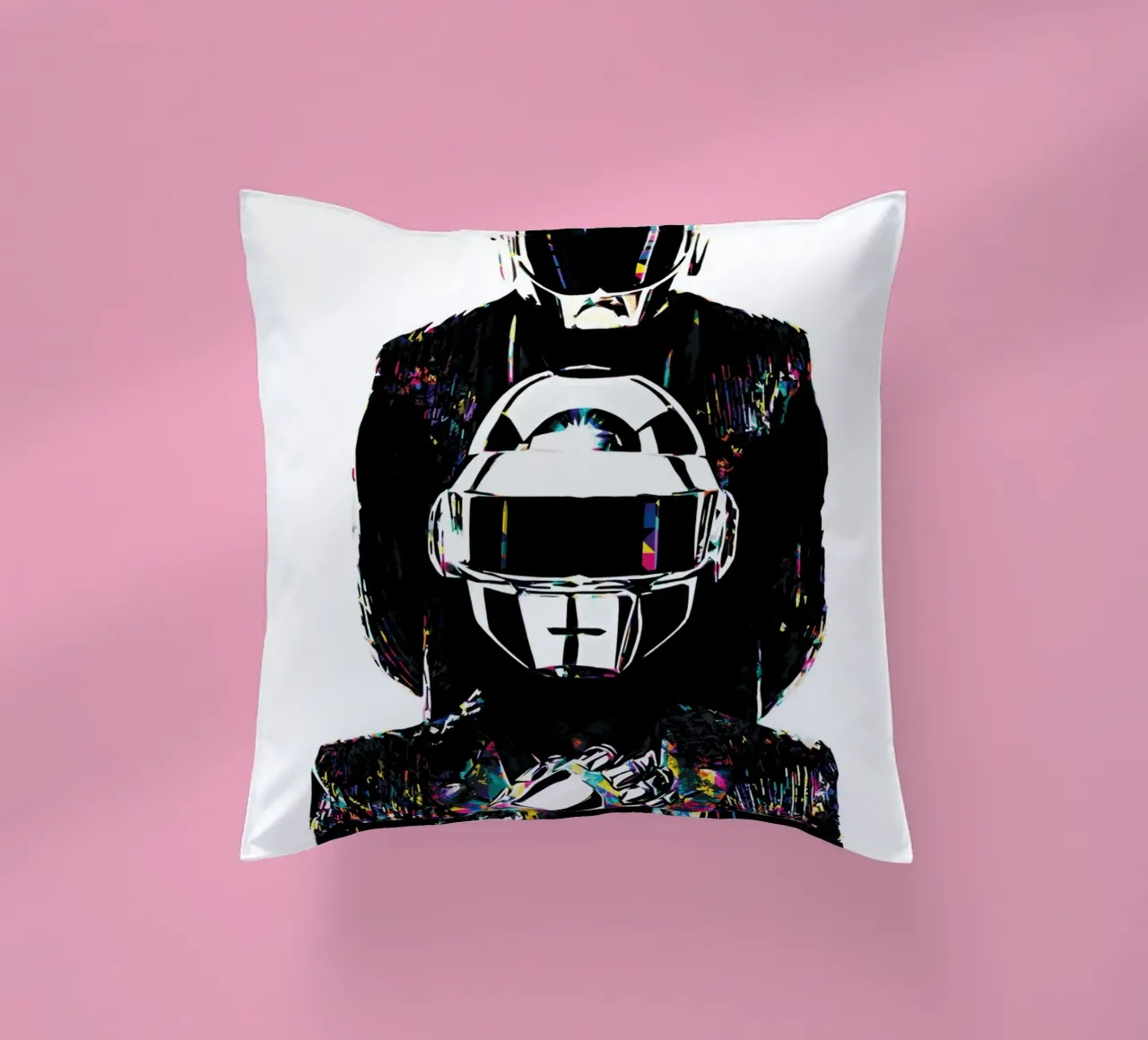 Arte a colori dei Daft Punk cuscino da music soul