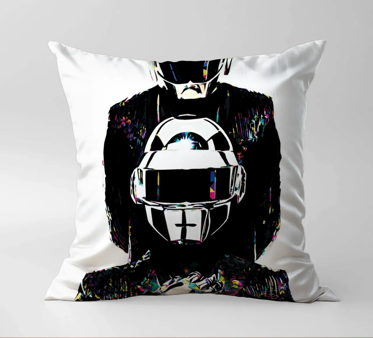 Arte a colori dei Daft Punk cuscino da music soul