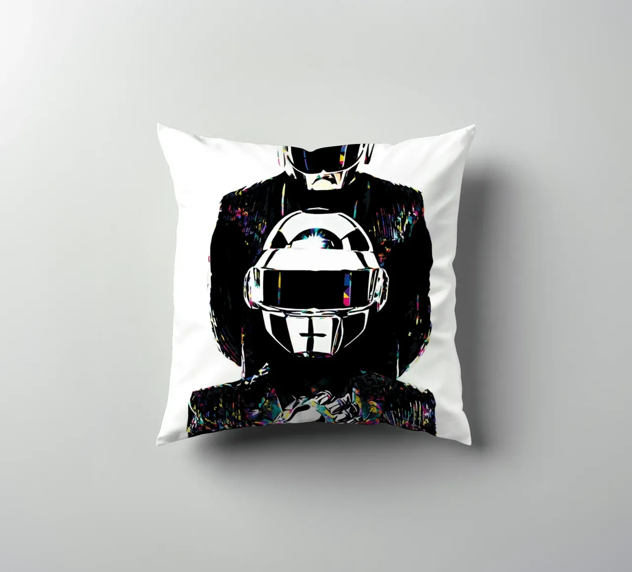 Arte a colori dei Daft Punk cuscino da music soul