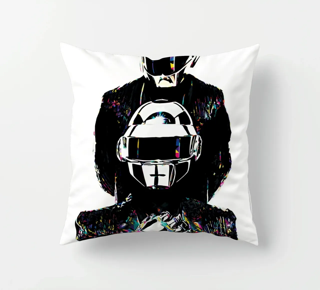 Arte a colori dei Daft Punk cuscino da music soul