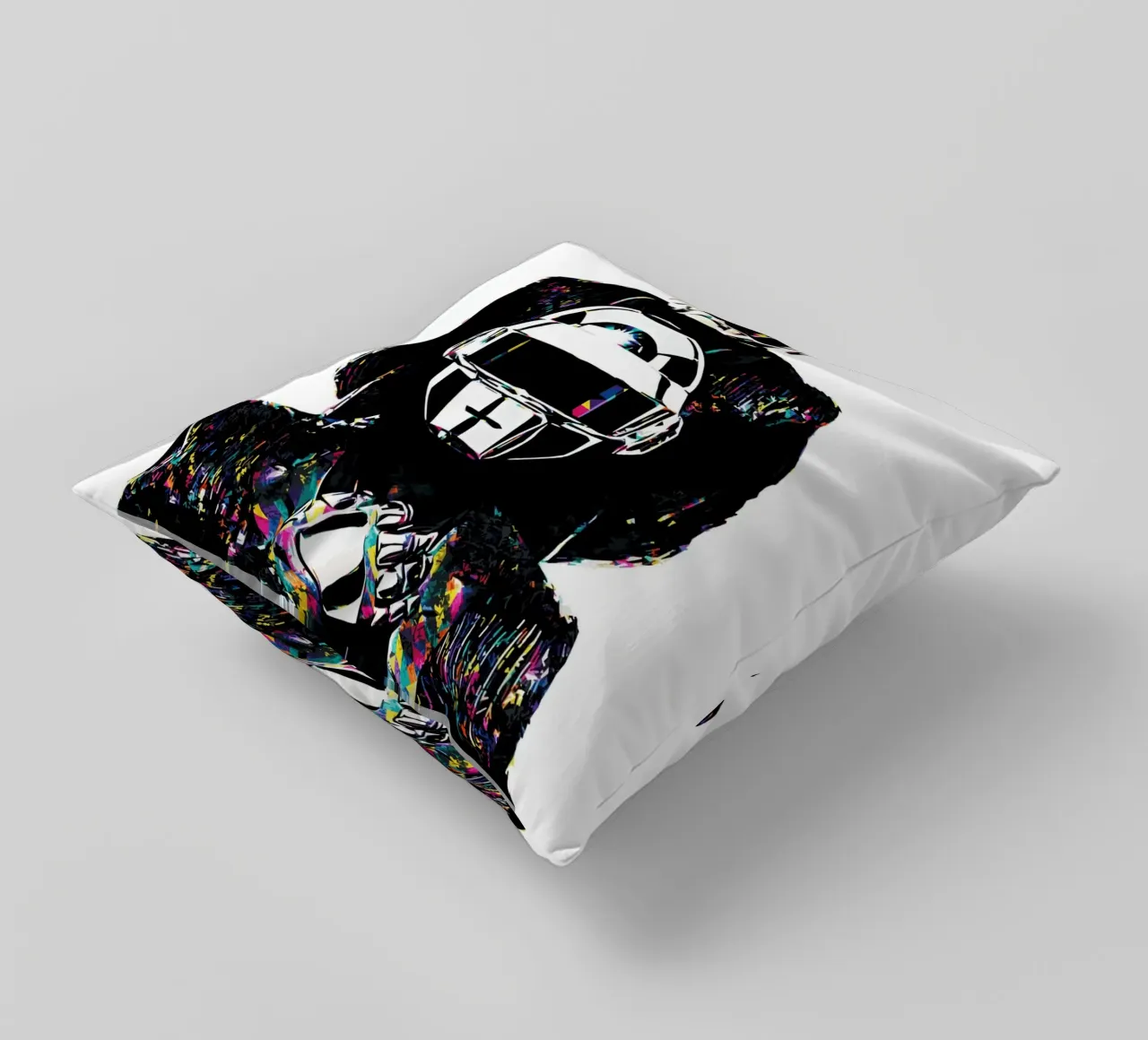 Arte a colori dei Daft Punk cuscino da music soul