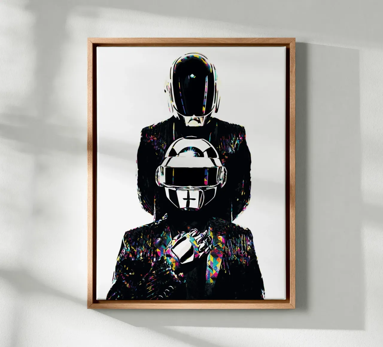 Daft Punk ful lcolor Art canvas by music soul