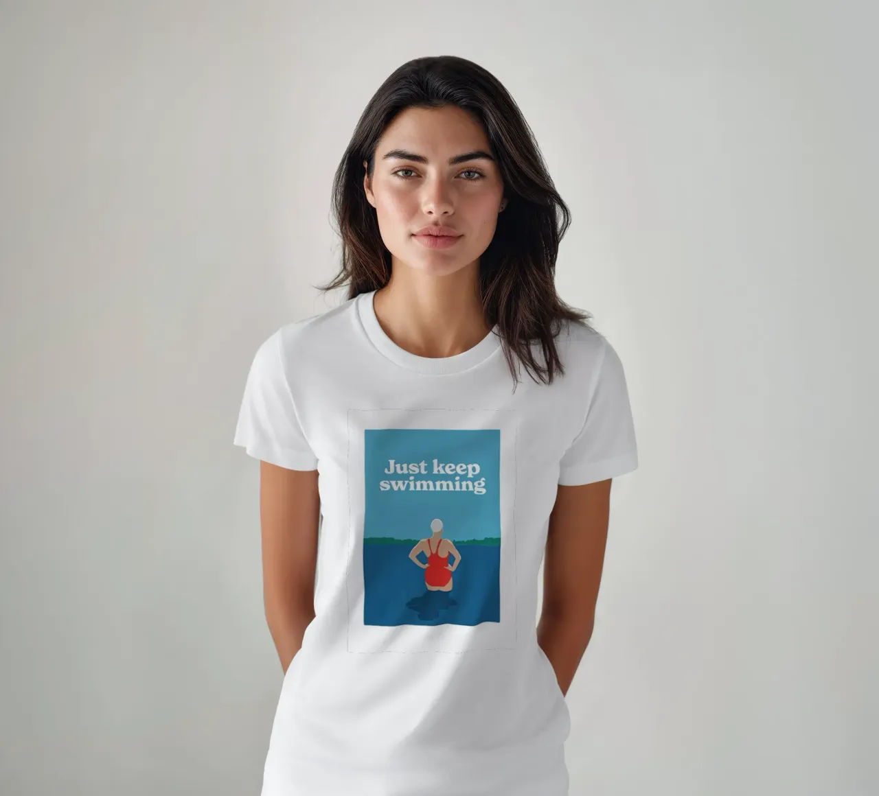 Continua a nuotare t-shirt da Zoe shop