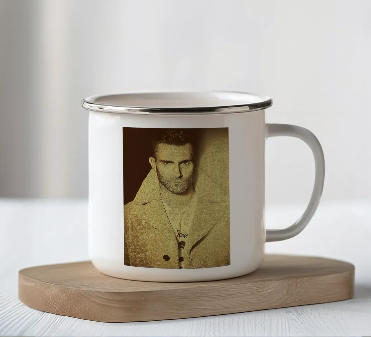 Icona del palcoscenico senza tempo tazza in smalto da singpentinksale
