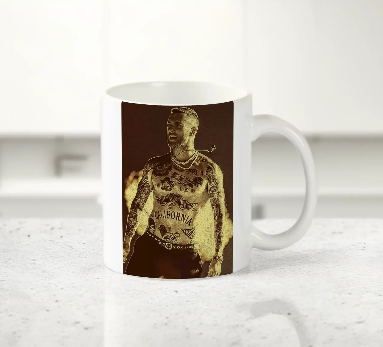 Impulso del palcoscenico tazza in ceramica da singpentinksale