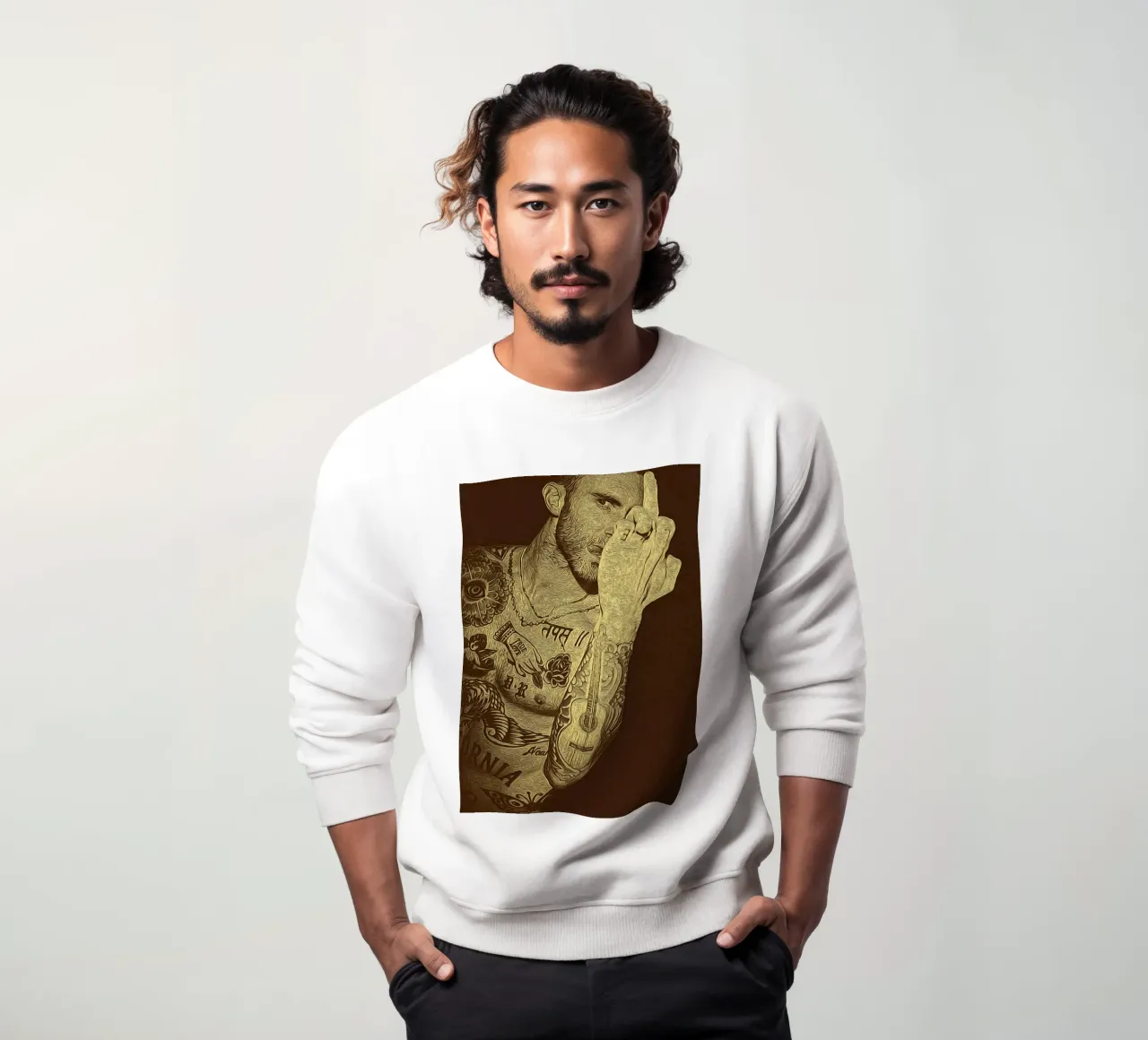 Musikalischer Tintensturm Sweatshirt von singpentinksale