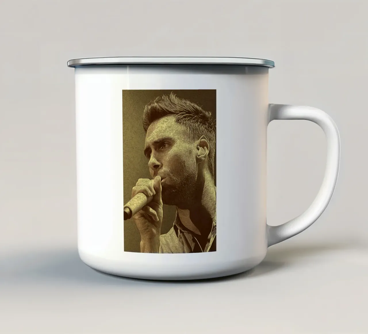 Voce d'inchiostro tazza in smalto da singpentinksale